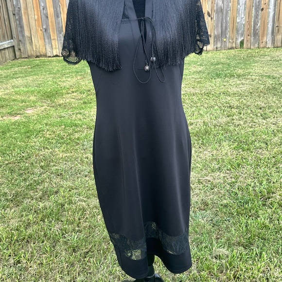 Fringe Tie Front Dress - Picture 4 of 8